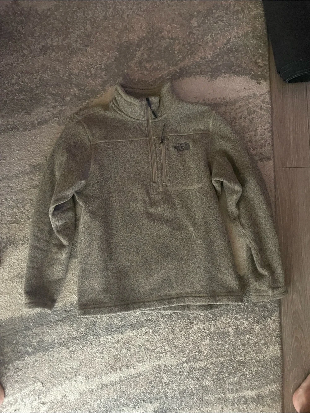 The North Face Men's Quarter-Zip Fleece Pullover - Olive